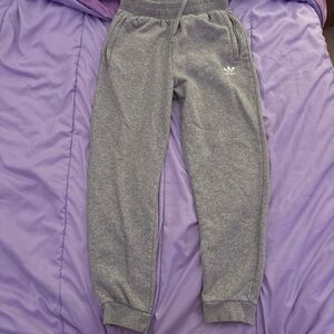 Grey adidas Youth Essential Adicolor Pants!